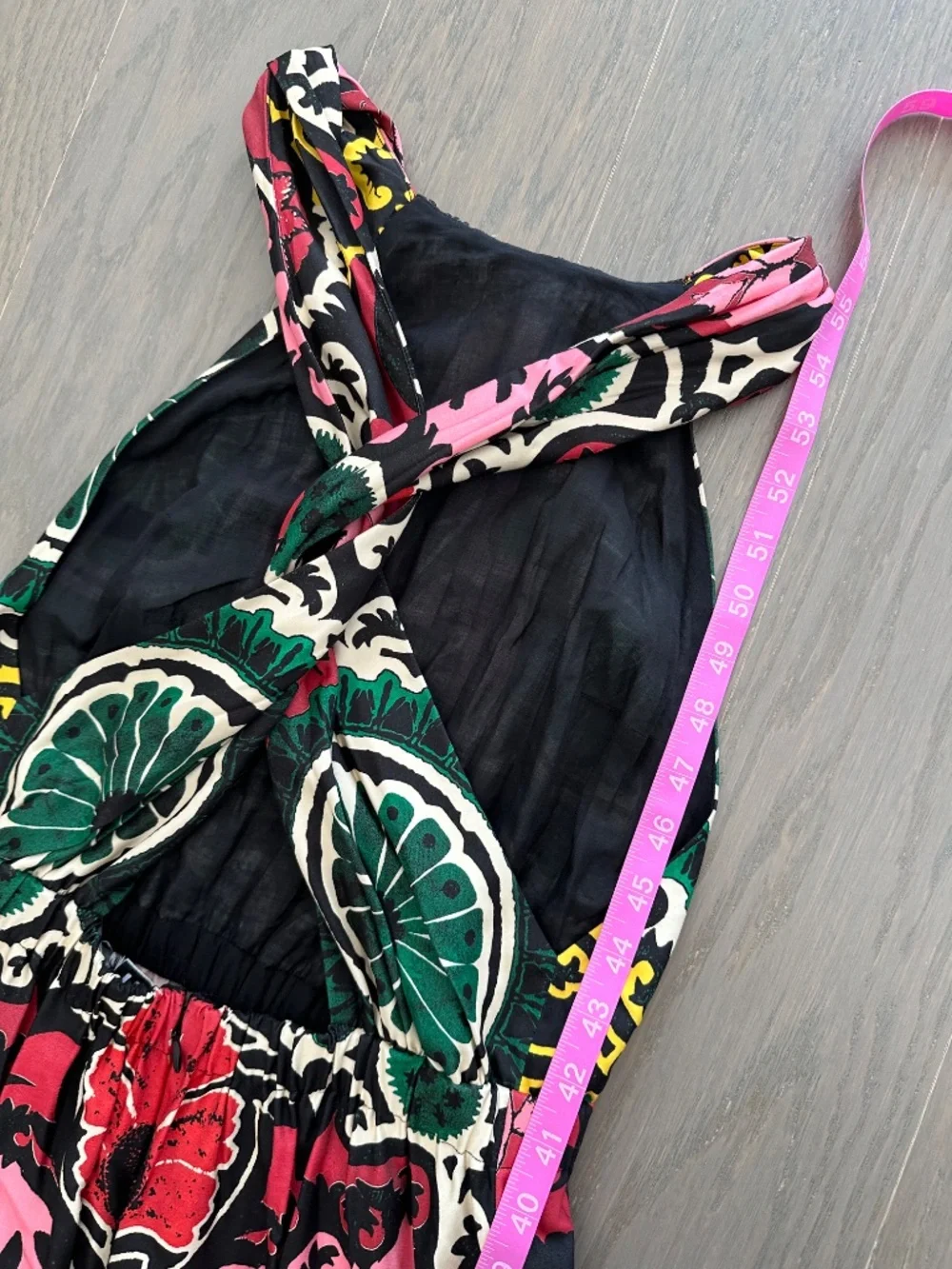 Alice + Olivia Loyce Mixed Print High Low Tiered Floral Maxi Dress - Size 2 - Picture 8 of 9